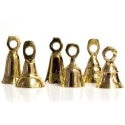 Bell, Brass, Jingling, Assorted, 1-1/2-2" (strand)