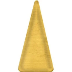 Brass Blank, Triangle, Round Corners (12 Pieces)