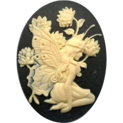 Cameo, Fairy With Wings, 40x30mm (12 Pieces)