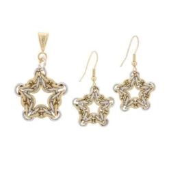Weave Got Maille Morning Star Chain Maille Pendant & Earrings Kit (Each)