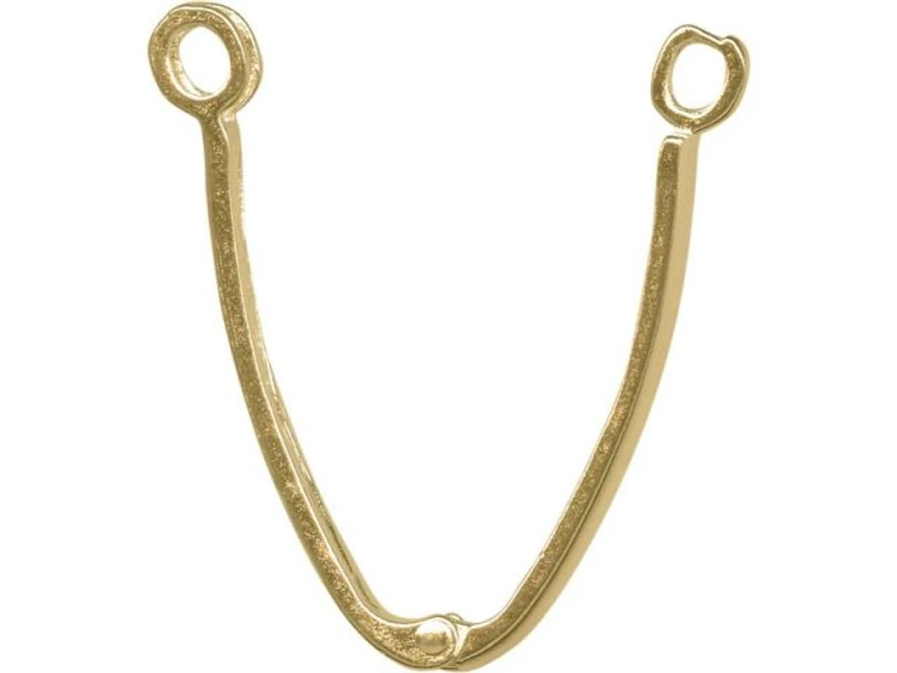 Gold Plated Donut Bail, Hinged, 26mm Inner Diameter (72 Pcs) 2 Gold Plated Donut Bail, Hinged, 26mm Inner Diameter (72 Pcs) - Image 2