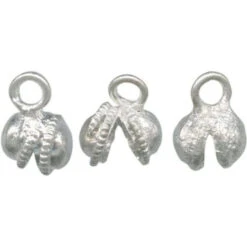 White Plated Bell, Metal, India Dancing (100 Pieces)