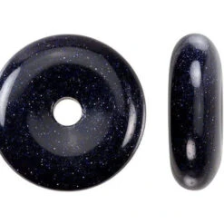 Dakota Stones Blue Goldstone 25mm Donut Pendant