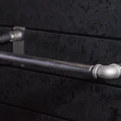 2' Rustic Pipe Hanger - Black