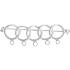 Sterling Silver Pin, 5-Ring, Five-Loop (Each)