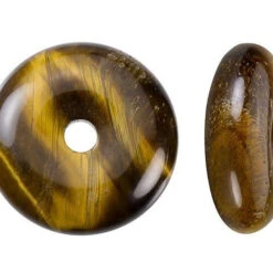 Dakota Stones Tiger Eye 25mm Donut Pendant