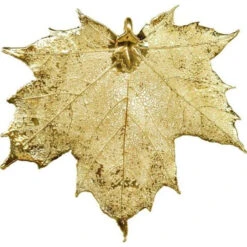 Gold Plated Pendant, Plated Leaf, Sugar Maple (Each)