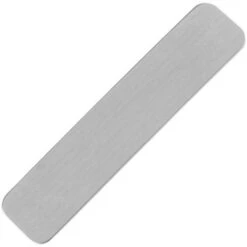 24ga Sterling Silver Blank, Long Rounded Rectangle, 10x46mm (Each)