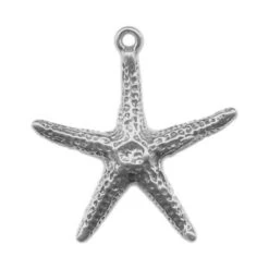 Sterling Silver Starfish Charm (Each)