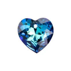 PRESTIGE 6432 11mm Heart Cut Pendant Crystal Bermuda Blue (3 Pieces)