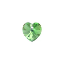 PRESTIGE 6228 18mm Heart Pendant Peridot AB (3 Pieces)