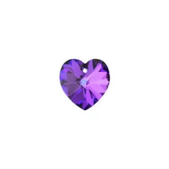 PRESTIGE 6228 18mm Heart Pendant Crystal Heliotrope (3 Pieces)