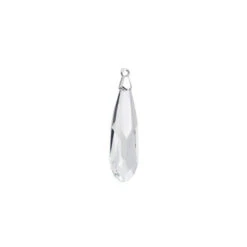 PRESTIGE 6533 23mm Raindrop Pendant With Rhodium-Plated Bail Crystal